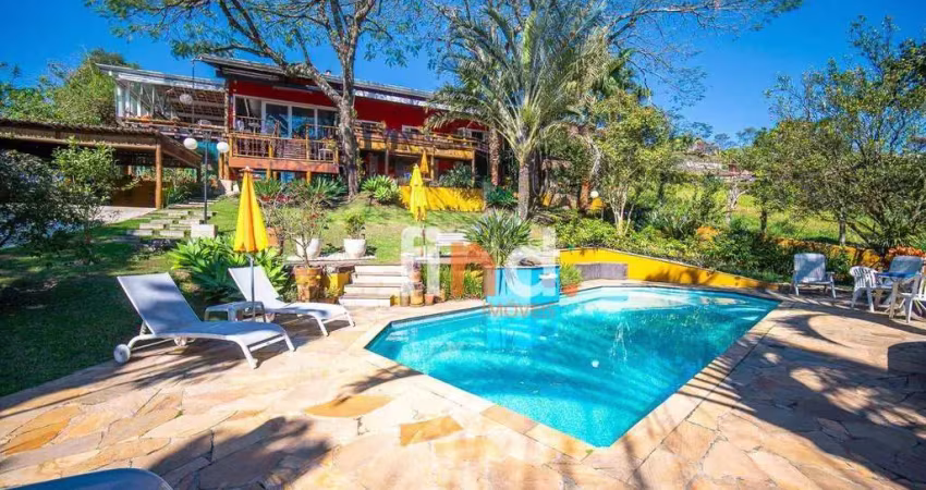 Casa com 4 dormitórios para alugar, 536 m² por r$ 22.536,00/mês - granja viana ii gleba 4 e 5 - cotia/sp