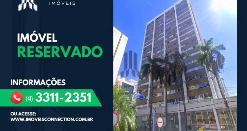 Reservado - apartamento com 1 dormitório, 70 m² - venda por r$ 370.000 ou aluguel por r$ 2.614/mês - centro - curitiba/pr