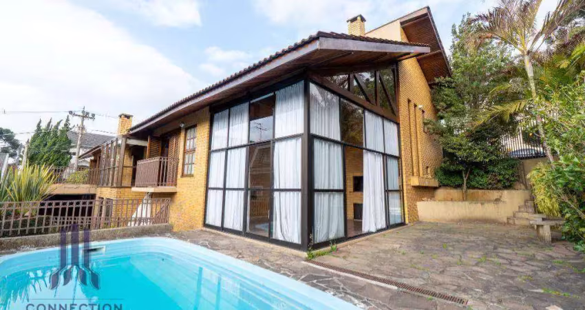 Casa com 4 dormitórios para alugar, 275 m² por r$ 12.720,07/mês - santa felicidade - curitiba/pr
