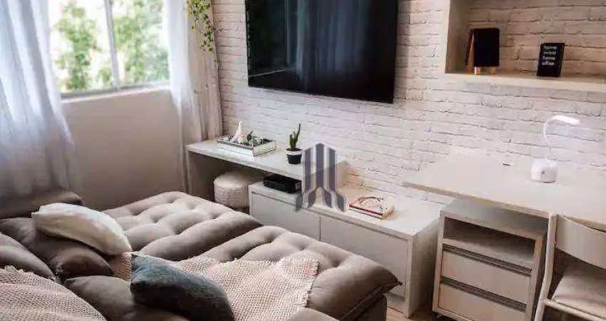 Apartamento com 1 dormitório para alugar, 32 m² por R$ 2.550,32/mês - Portão - Curitiba/PR