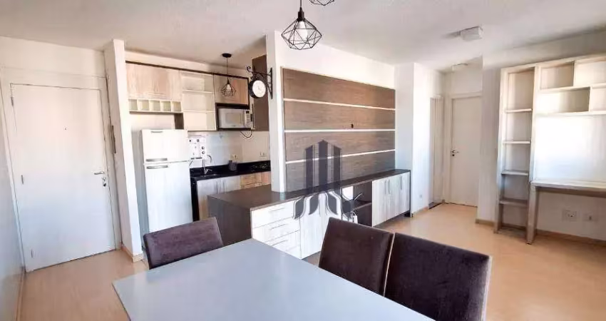 Apartamento com 2 dormitórios para alugar, 57 m² por r$ 2.395,39/mês - capão raso - curitiba/pr