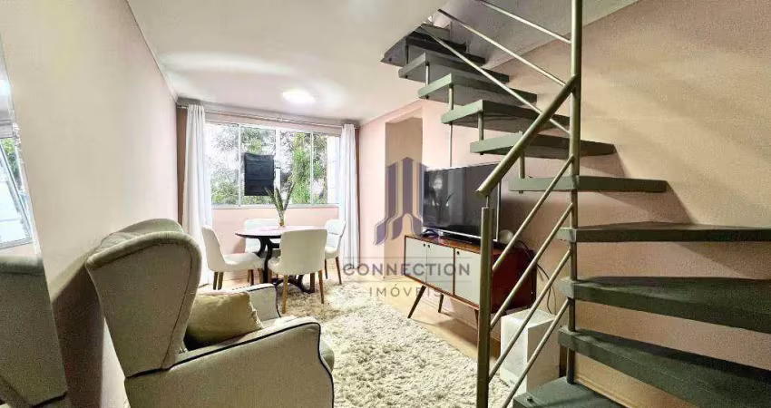 Apartamento duplex com 2 dormitórios à venda, 110 m² por r$ 499.000,00 - portão - curitiba/pr