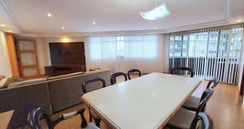 Apartamento com 4 dormitórios para alugar, 197 m² por r$ 6.985,16/mês - batel - curitiba/pr