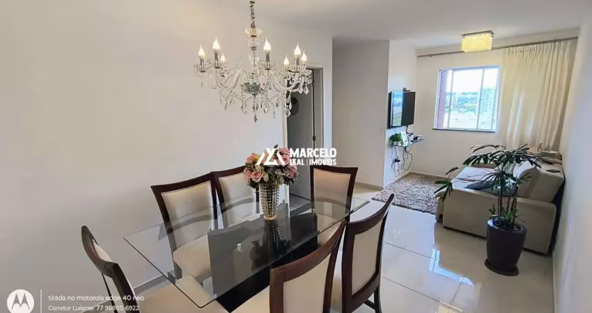 Apartamento 6° andar, medindo 70m2 com 3 quartos sendo 1 suíte, 2 vagas no vog c