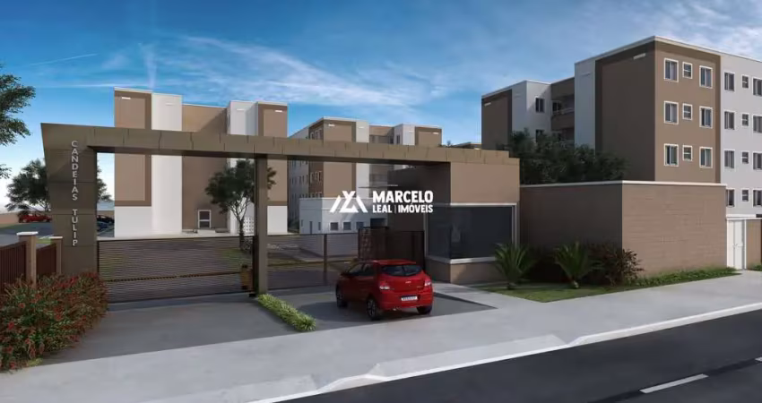 Apartamento de 2 quartos, opções com e sem varanda e área privativa, com elevado