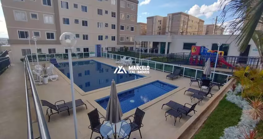 Alugo apto no 1º andar de 2/4 no condominio mrv belvedere a 1200 mts da av. oliv