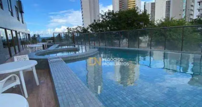 Apartamento com 1 dormitório à venda, 34 m² por r$ 350.000,00 - ponta negra - natal/rn