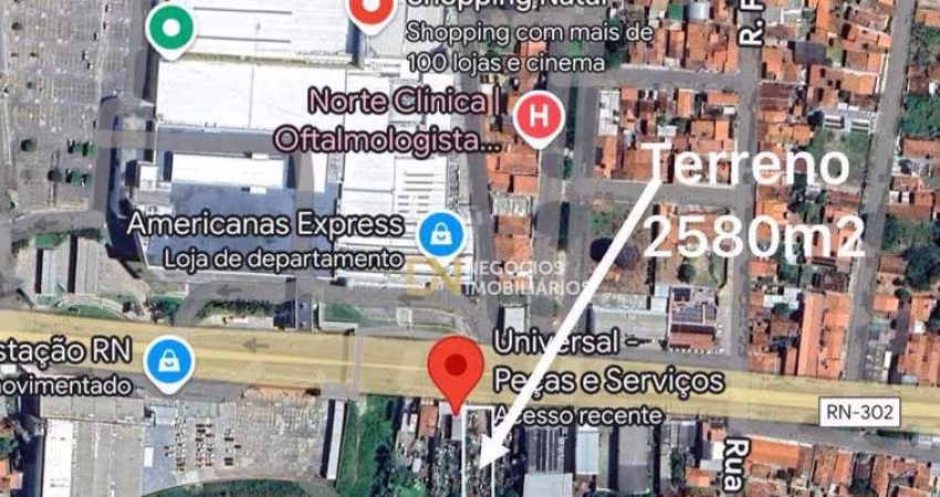 Excelente terreno à venda, na zona norte de Natal 2580 m² por R$ 3.498.000 - Igapó - Natal/RN