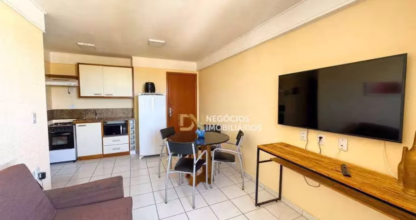 Apartamento/flat com 2 dormitórios sendo 1 suíte com linda vista para o morro do careca, à venda, 55 m² por r$ 430.000 - ponta negra - natal/rn