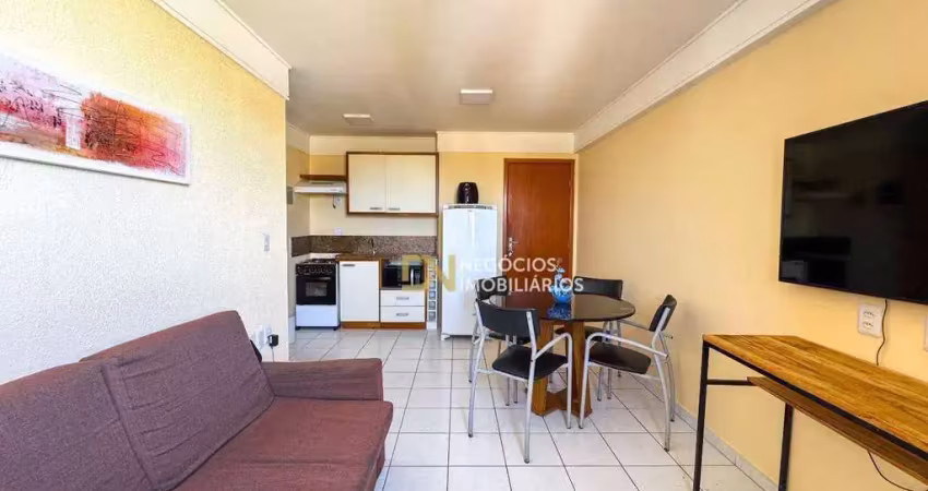 Apartamento/flat com 2 dormitórios sendo 1 suíte com linda vista para o morro do careca, à venda, 55 m² por r$ 415.000 - ponta negra - natal/rn
