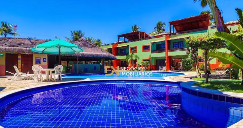 Apartamento triplex com 2 suítes vista mar à venda, 108 m² por r$ 650.000 - praia de tibau - tibau do sul/rn