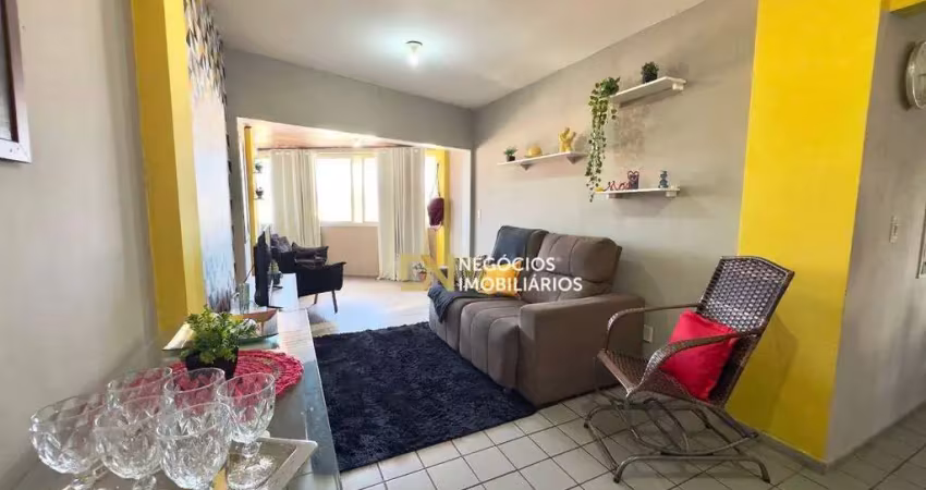 Apartamento espaçoso com 3 dormitórios sendo 1 suíte + dependência à venda, 130 m² por r$ 380.000 - lagoa nova - natal/rn