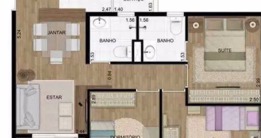 Apartamento com 2 dormitórios à venda, 58 m² por r$ 380.000,00 - parque edu chaves - são paulo/sp