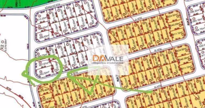 Terreno à venda, 682 m² por r$ 425.000,00 - condomínio residencial ecopark bourbon - caçapava/sp
