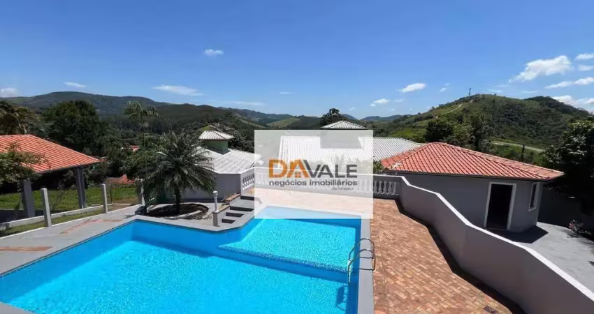 Chácara paradisíaca região nobre de jambeiro com linda vista permanente.