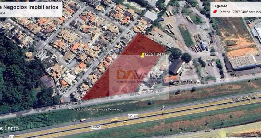 Terreno à venda, 12797 m² por r$ 12.797.940,00 - piracangaguá - taubaté/sp