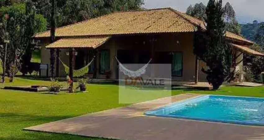 Chácara com 2 dormitórios à venda, 3200 m² por r$ 980.000 - morro azul - paraibuna/sp