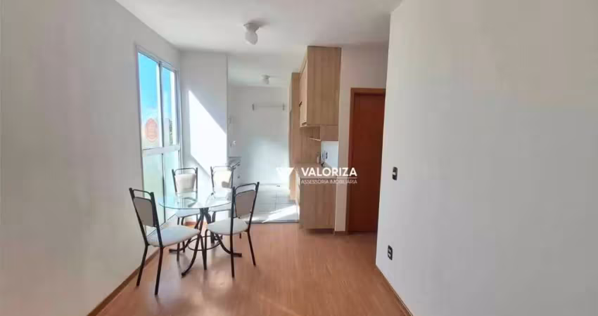 Apartamento com 2 dormitórios para alugar, 47 m² por r$ 1.623,30/mês - caguaçu - sorocaba/sp