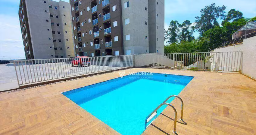 Apartamento com 2 dormitórios à venda, 54 m² por r$ 245.000,00 - condomínio mirante da colina - sorocaba/sp