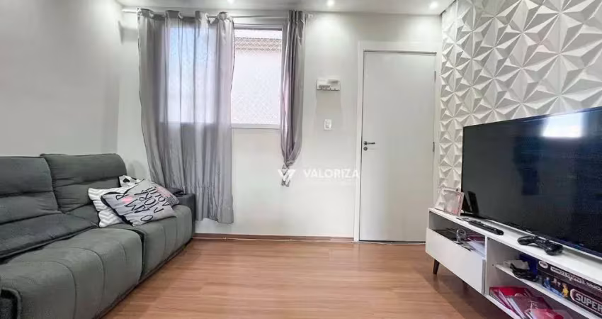 Apartamento com 2 dormitórios à venda, 43 m² por r$ 185.000,00 - recreio dos sorocabanos - sorocaba/sp