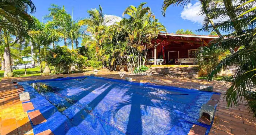 Chácara com 3 dormitórios à venda, 22000 m² por r$ 1.300.000,00 - zona rural - araçoiaba da serra/sp