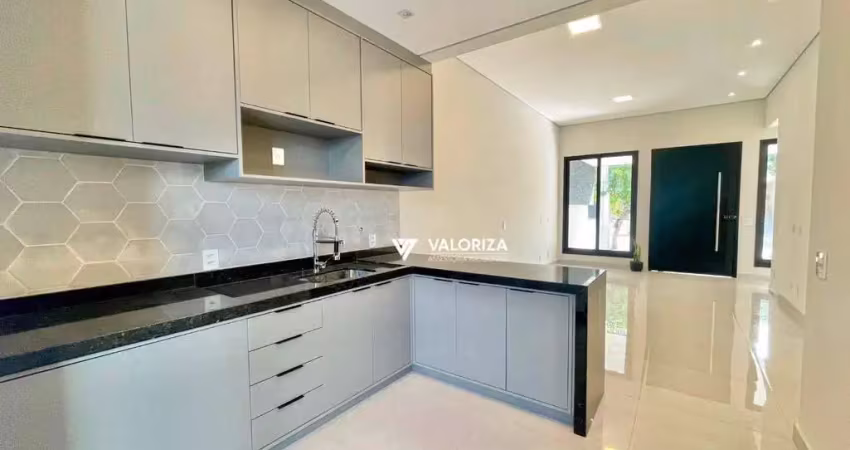Casa com 3 quartos, sendo 1 suítes à venda, 114 m² por r$ 830.000 - condomínio terras de são francisco - sorocaba/sp