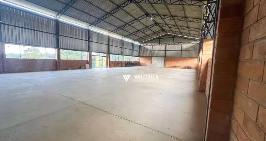 Galpão para alugar, 750 m² por r$ 14.500,00/mês - aparecidinha - sorocaba/sp