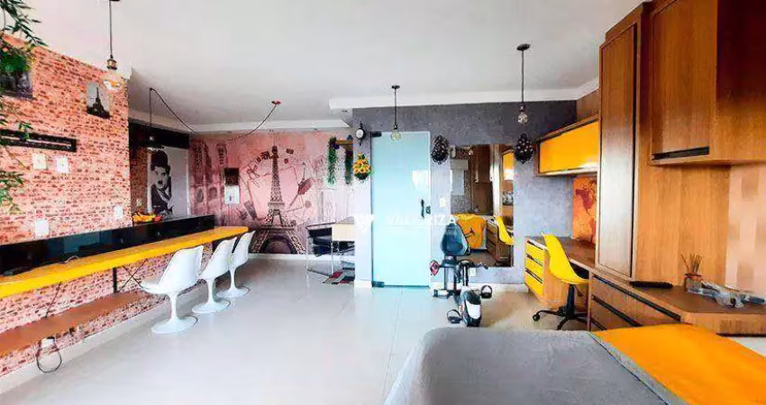 Apartamento com 1 quarto para alugar, 56 m² por r$ 2.840/mês - jardim américa - sorocaba/sp