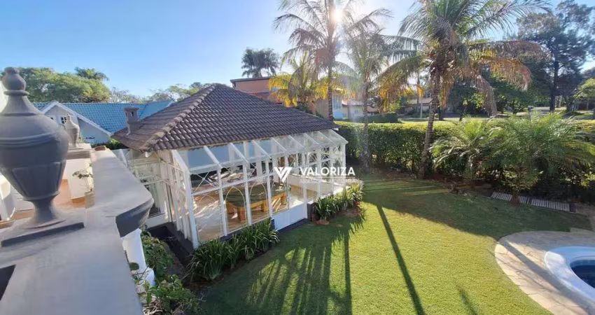 Casa com 5 quartos, 700 m² - venda por r$ 4.500.000 ou aluguel por r$ 17.950/mês - lago azul condomínio e golfe clube - araçoiaba da serra/sp