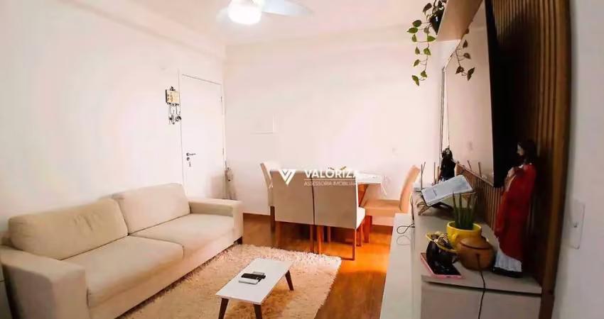 Apartamento com 2 quartos, sendo 1 suíte à venda, 50 m² por r$ 340.000 - jardim gutierres - sorocaba/sp