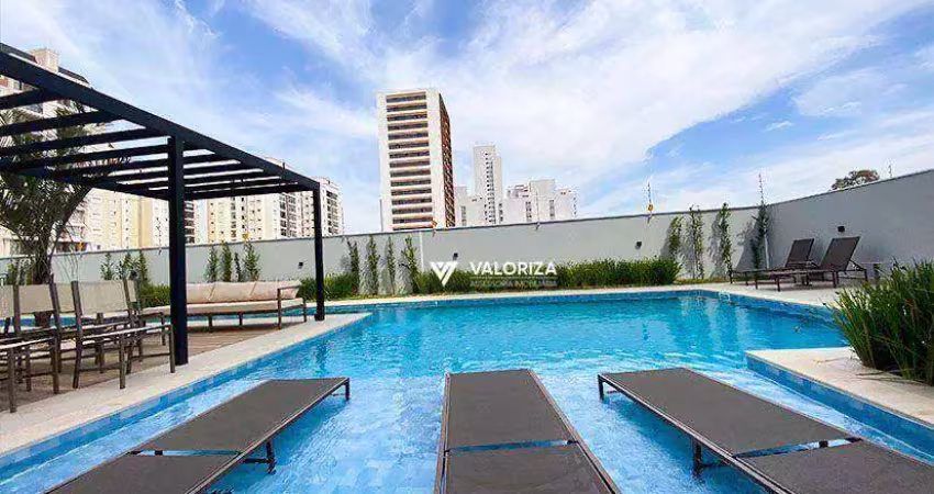 Apartamento com 1 quarto para alugar, 47 m² por r$ 4.000/mês - parque campolim - sorocaba/sp