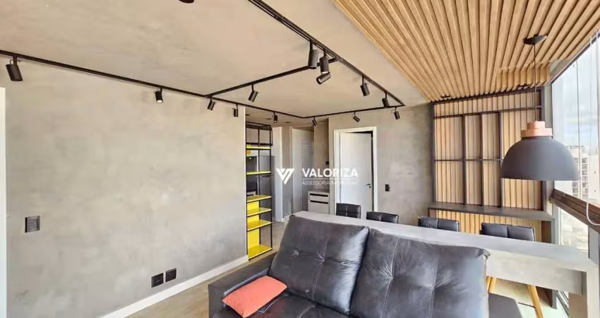 Apartamento com 1 dormitório, 44 m² - venda por r$ 595.000,00 ou aluguel por r$ 3.900,00/mês - parque campolim - sorocaba/sp
