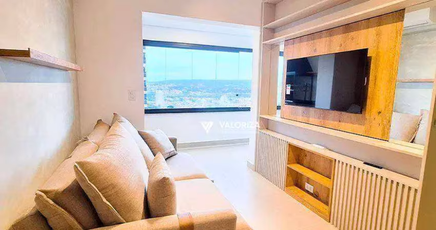 Apartamento com 1 quarto, 47 m² - venda por r$ 685.000 ou aluguel por r$ 4.830/mês - parque campolim - sorocaba/sp