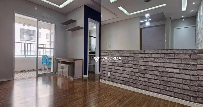 Apartamento com 2 quartos, sendo 1 suíte  à venda, 61 m² por r$ 340.000 - jardim leocádia - sorocaba/sp