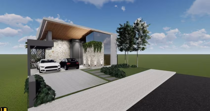 Casa Nova com 3 suítes à venda no Condomínio Fechado Terras altas, na Zona Sul de Uberlândia.