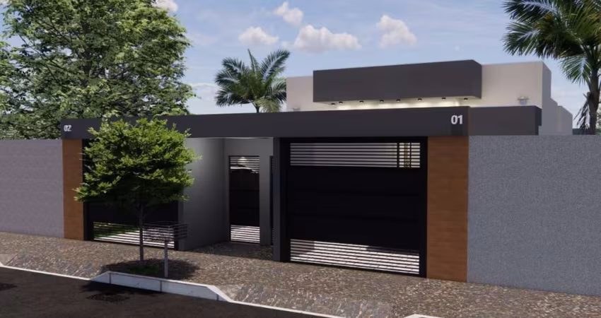 Casa 2 quartos, Suíte com closet à venda em Uberlândia-MG, na Zona Sul, bairro Laranjeiras -  142m2 área construída