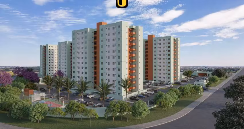 Apartamento 2 quartos, suíte, varanda gourmet, elevador e área de lazer no bairro grand ville em uberlândia/mg