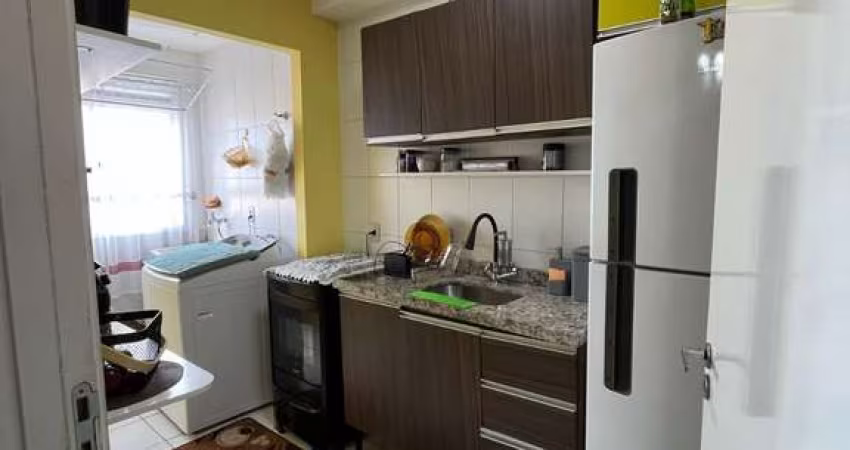Excelente oportunidade - apartamento de 52m² com 2 dormitórios, sala, cozinha, lavanderia, varanda e 1 vaga - Joquey Club São Vicente