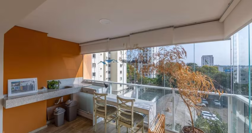 Lindo Studio à Venda com 48m², decorado,  com 1 vaga, excelente investimento, Campo Belo, São Paulo