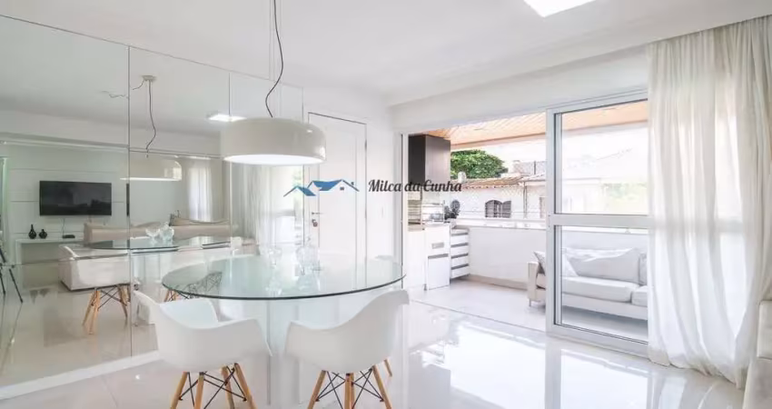 Apartamento à venda, com 3 suítes, 2 vagas, 119m², condomínio jardim de florença, casa branca, santo andré