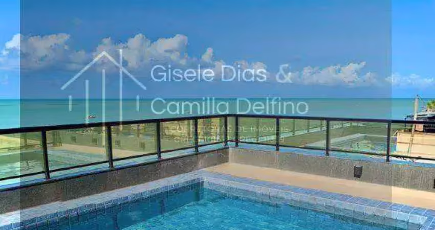 Pé na areia- bessa- 24,34m²- mobiliado- lazer na cobertura!