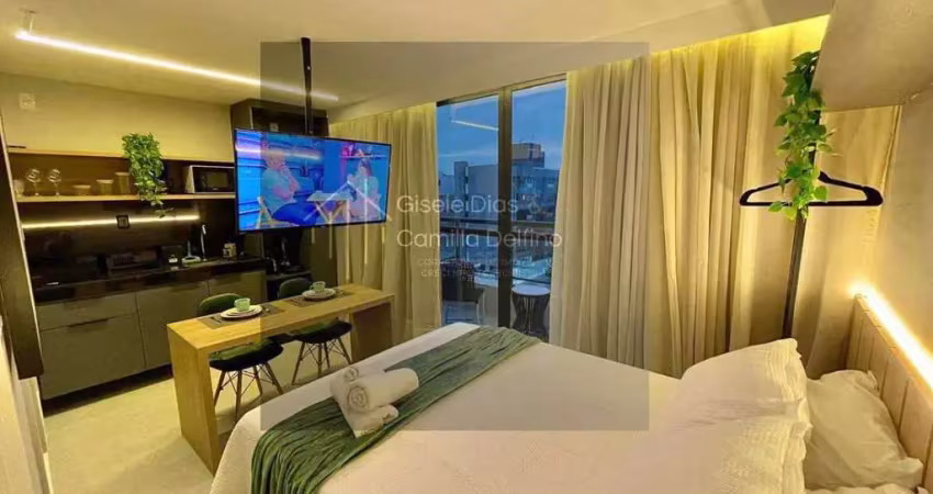Prédio novo- bessa- 50m da praia- 25,49m²- flat (vista mar)- mobiliado!