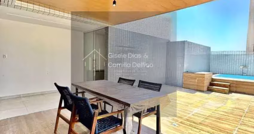 Cobertura duplex c/ piscina- altiplano- 132m²- mobiliada- possui elevador!!