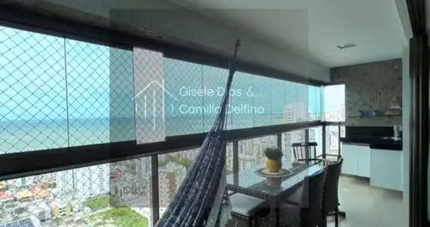 Apto no jd. oceania- vista mar definitiva- 110m²- 03qts s/ 02sts- 02vgs