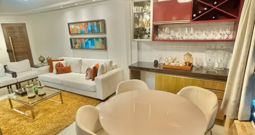 Apto no estados- andar alto- 109m²- 03sts- 02vgs- nasc/sul- todo projetado!