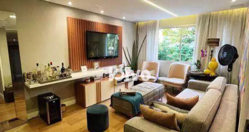 Apartamento residencial com 3 dormitórios à venda, 110 m² - moema índios - são paulo/são paulo