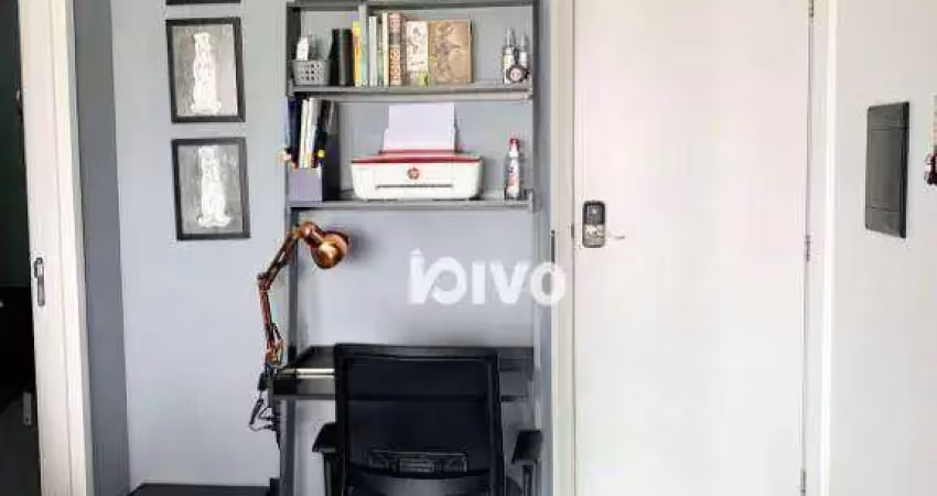 Apartamento (studio)  com 1 dormitório à venda, 43 m² por r$ 590.000 - campo belo - são paulo/sp