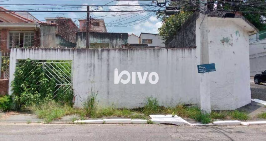 Terreno à venda, 360 m² por R$ 1.500.000 - Planalto Paulista