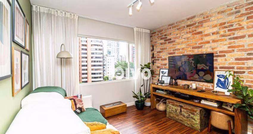 Apartamento com 2 dormitórios para alugar, 73 m² por R$ 7.128,68/mês - Moema - São Paulo/SP