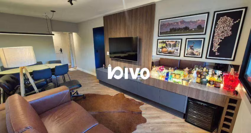 Apartamento com 3 dormitórios à venda, 74 m² por r$ 1.200.000,00 - moema - são paulo/sp